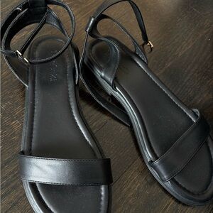 SHEIN Black Ankle Strap Sandals